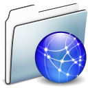 Folder, Graphite, Network, Smooth Icon