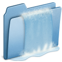 Blue, Waterfall Icon