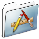Applications, Folder, Graphite, Smooth Icon