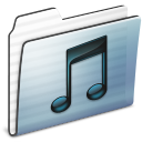 Folder, Graphite, Music, Stripe Icon