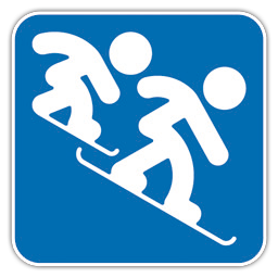 Cross, Icon, Snowboard Icon