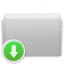 Drop, Folder, Graphite Icon
