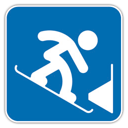 Icon, Parallel, Slalom, Snowboard Icon