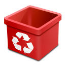 Dsquared, Empty, Red, Trash Icon