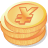 Coins, Yen Icon