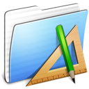 Applications, Aqua, Folder, Stripped Icon