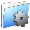 Aqua, Developer, Folder, Stripped Icon
