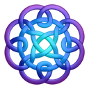Circleknot, Purpleblue Icon