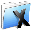 Aqua, Folder, Stripped, System Icon
