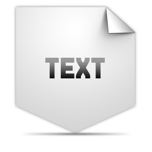 Clipping, Text Icon