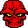 Red, Skull Icon