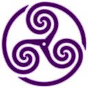 Purple, Triskelion, Wheeled Icon