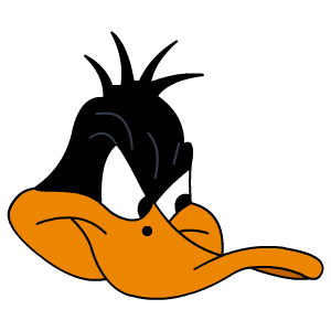 Angry, Daffy, Duck Icon