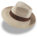 Hat, Linen, Trilby Icon