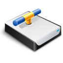 Connected, Drive, Network Icon