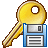 Key, Save Icon