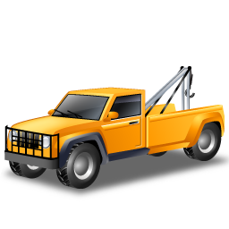 Towtruck, Yellow Icon