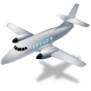Airplane, Grey Icon