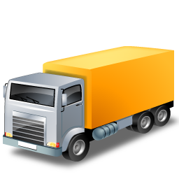 Truck, Yellow Icon