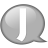 Balloon, j, Speech, White Icon