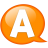 a, Balloon, Orange, Speech Icon