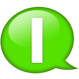 Balloon, Green, i, Speech Icon