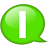 Balloon, Green, i, Speech Icon