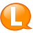 Balloon, l, Orange, Speech Icon