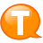 Balloon, Orange, Speech, t Icon