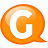 Balloon, g, Orange, Speech Icon