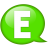 Balloon, e, Green, Speech Icon