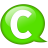 Balloon, c, Green, Speech Icon