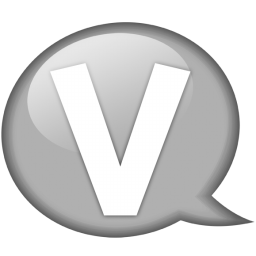Balloon, Speech, v, White Icon