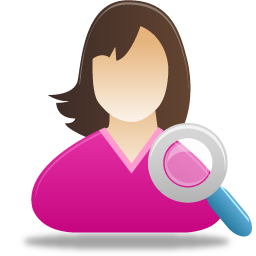 Female, Search, User Icon