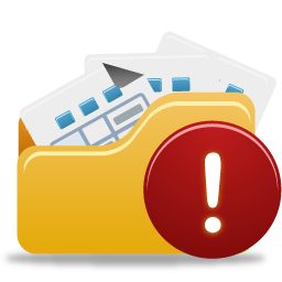 Folder, Open, Warning Icon