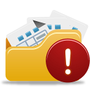 Folder, Open, Warning Icon