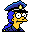 Marge, Officer, Simpson Icon
