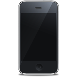 Black, Front, Iphone Icon