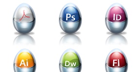 Glossy Adobe Application Icons