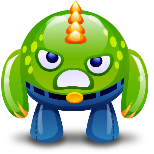 Angry, Green, Monster Icon