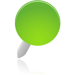 Green, Pin Icon