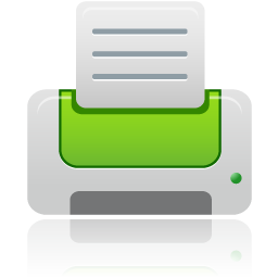 Green, Printer Icon