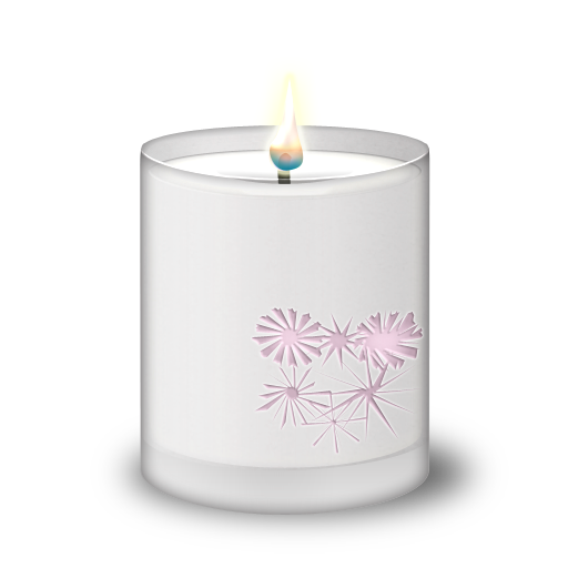 Candle, Frosted, Glass Icon