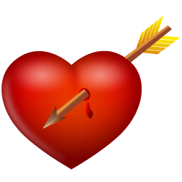 And, Arrow, Heart Icon