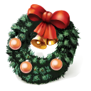 Christmas, Wreath Icon