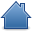 Blue, Home, House, Index Icon