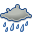 Scattered, Showers, Weather Icon