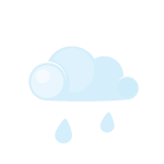 Day, Lightcloud, Rain Icon