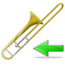 Back, Trombone Icon