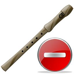 Delete, Flute Icon